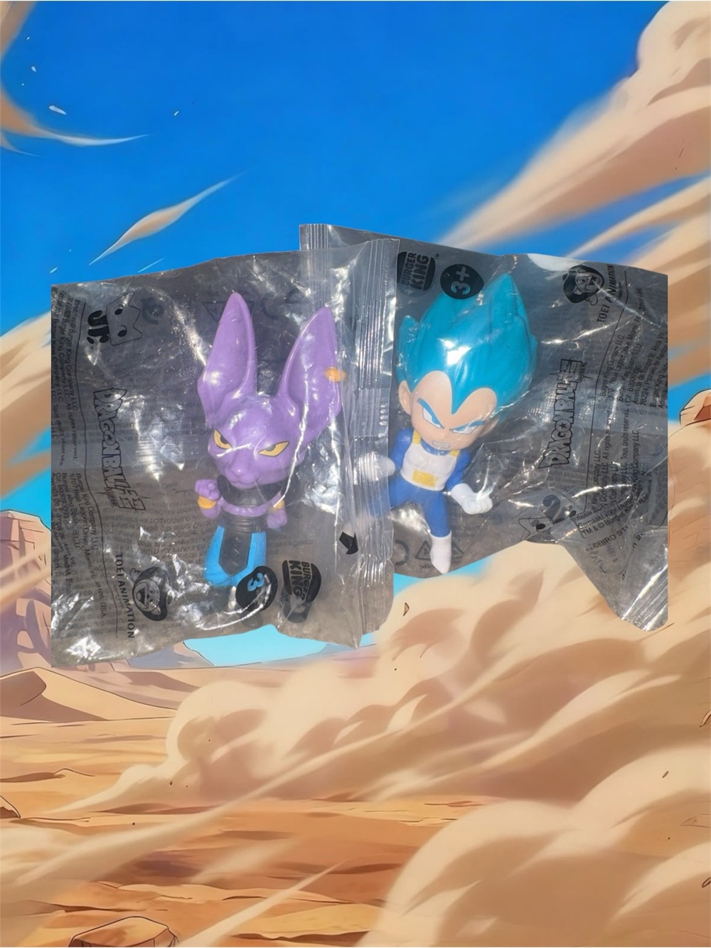 Dragon Ball Z 2026 Burger King toy set - Beerus + Super Vegeta